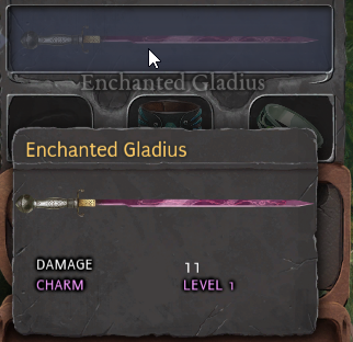 enchanted gladius